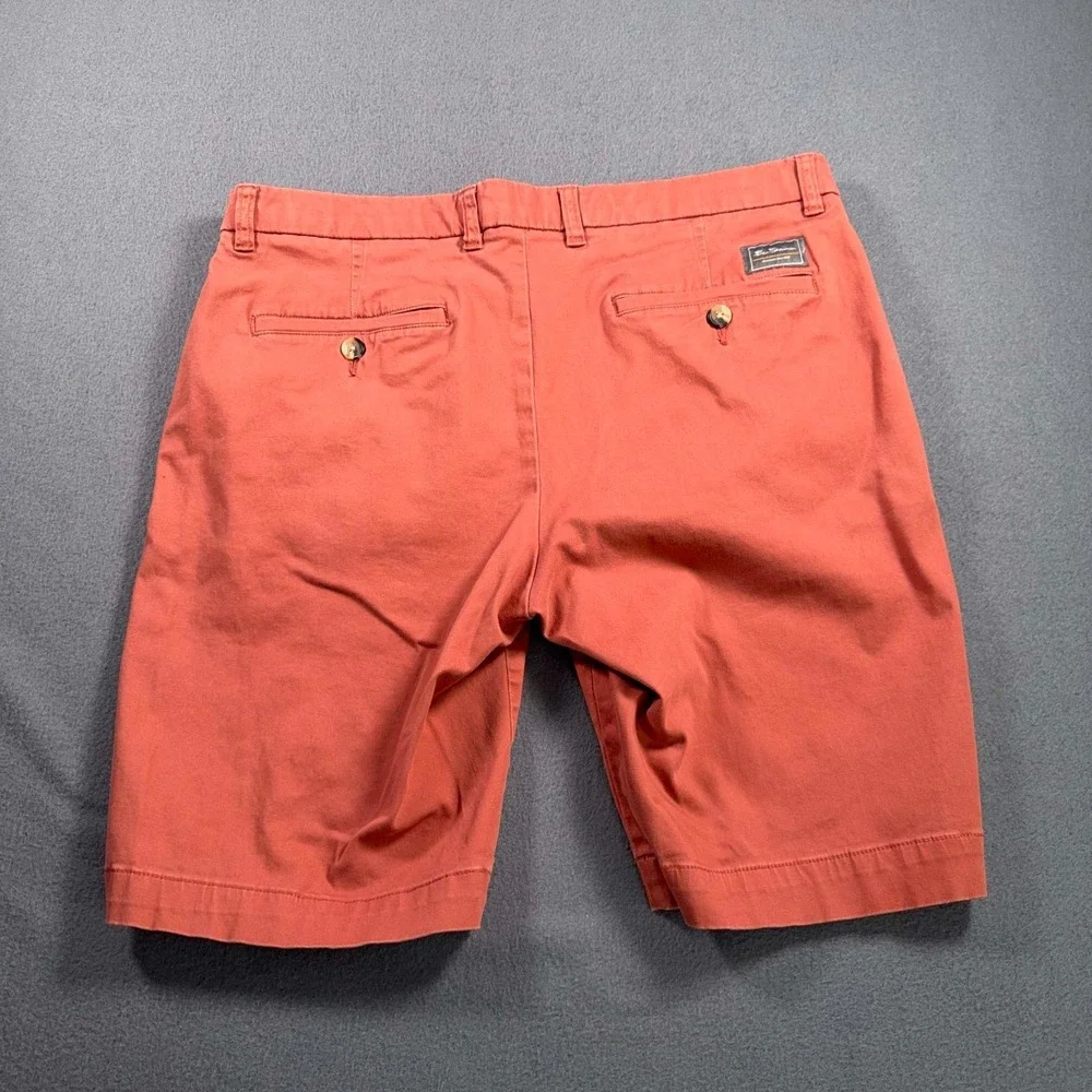 Ben Sherman Mens Chino‎ Shorts 34 Brick Red Stretch Walking Shorts 34x9